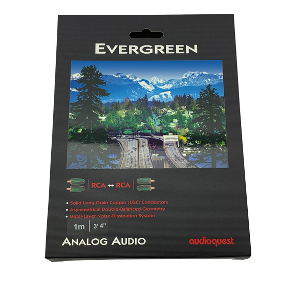 audioquest evergreen analog interconnect rca cable custom audio erie pa 16506