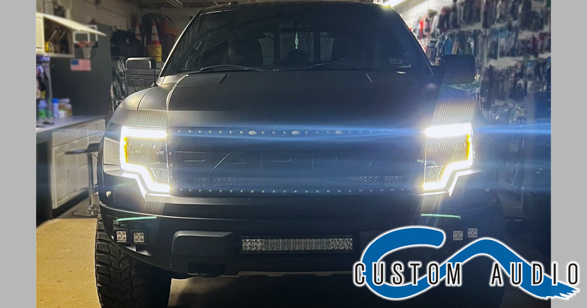Svt Raptor Light Rack 2013 Ford Raptor SVT Lighting Replacement/Installation – Custom Audio Shop