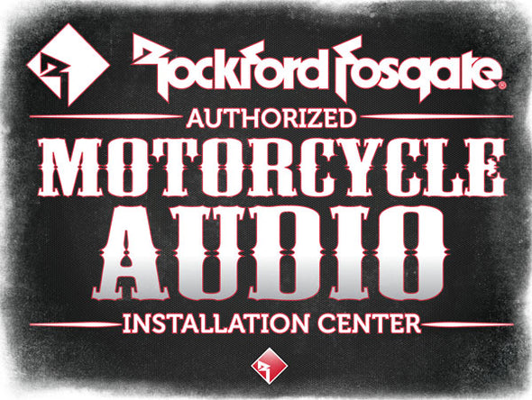 rockford fosgate motorcycle audio installation custom audio erie pa 16506