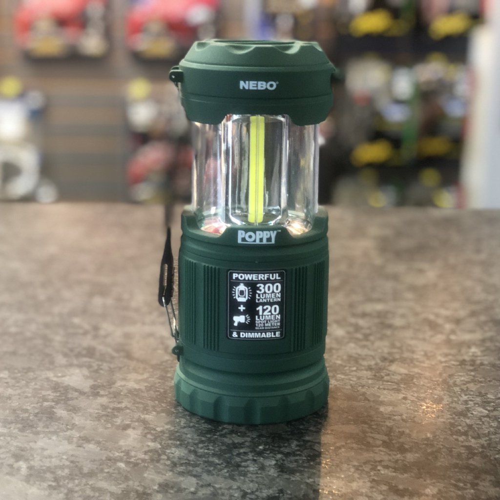 nebo flashlight green Nebo Poppy 300 Lumens Lantern and Spotlight #6555 – Custom Audio Shop