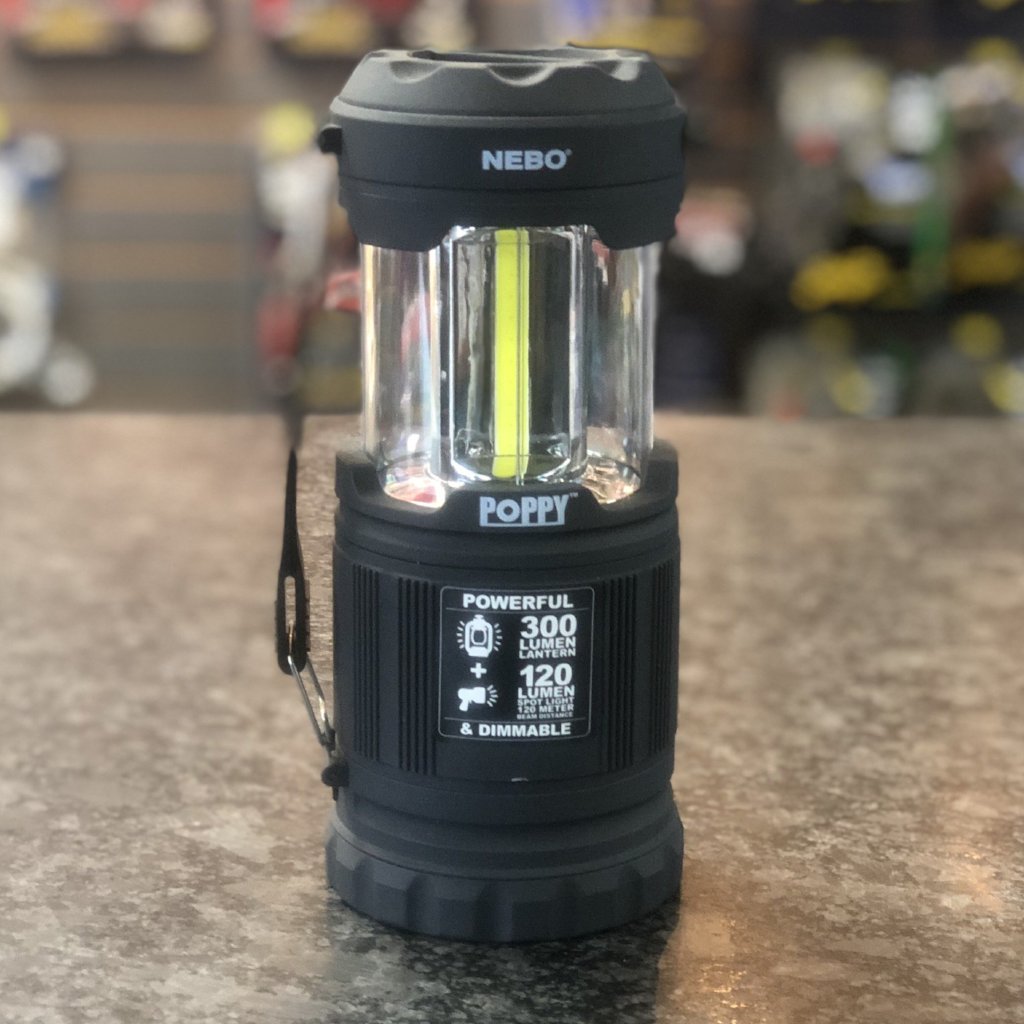 nebo cryket flashlight spotlight Nebo Poppy 300 Lumens Lantern and Spotlight #6555 – Custom Audio Shop