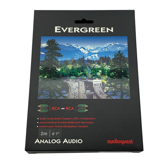 audioquest evergreen analog interconnect rca cable custom audio erie pa 16506