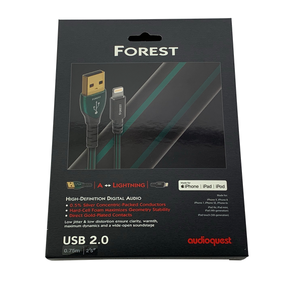 audioquest forest lightning to usb cable custom audio erie pa 16506