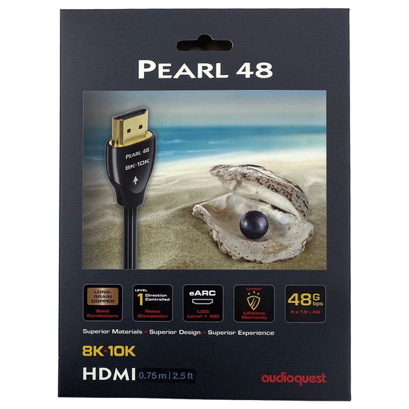 AudioQuest Pearl 48 HDMI Cable 8K/10K HDR 48Gbps