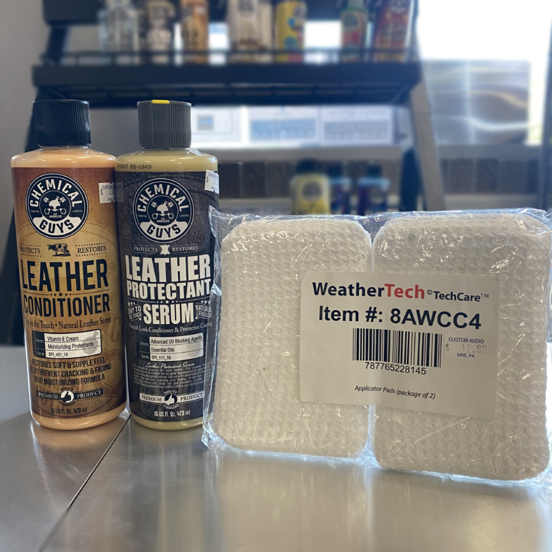 Chemical Guys and WeatherTech Leather Care Bundle – Custom Audio Shop