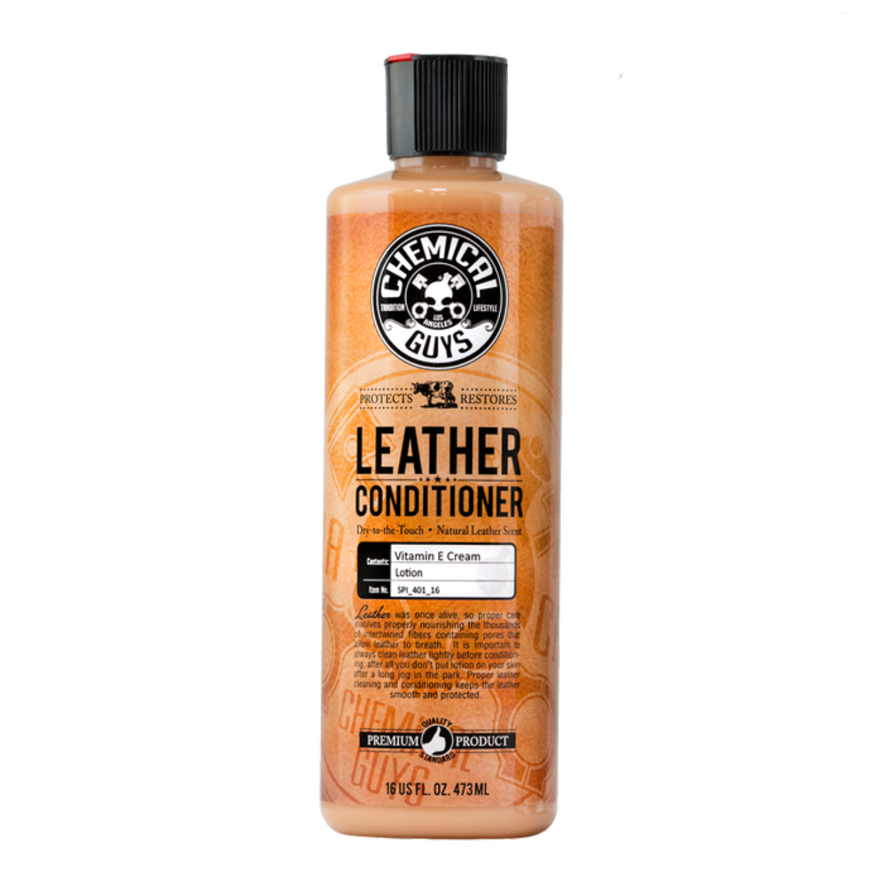 Chemical Guys Leather Cleaner 16oz + Leather Conditioner 16oz + 2  Microfiber Towels