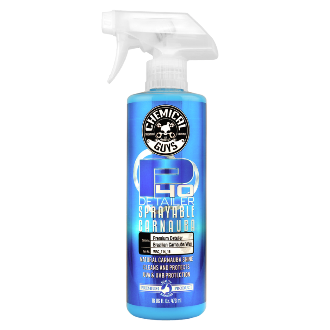 Chemical Guys P40 Quick Detail Spray Natural Carnauba Shine 16 oz. – Custom  Audio Shop