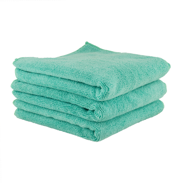 Chemical Guys Workhorse Professional Grade Microfiber Towel 3 Pack Green