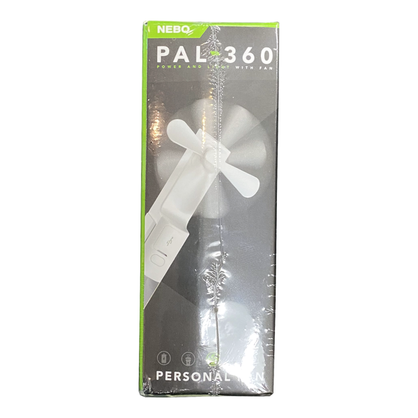 Nebo PAL-360 Rechargeable PowerBank Flashlight Personal Fan NEB-WLT-0027