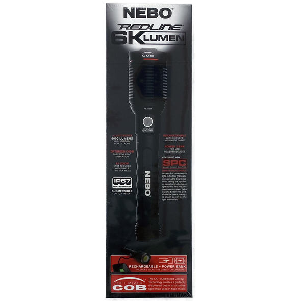 Nebo Redline 6K Rechargeable Flashlight #6822