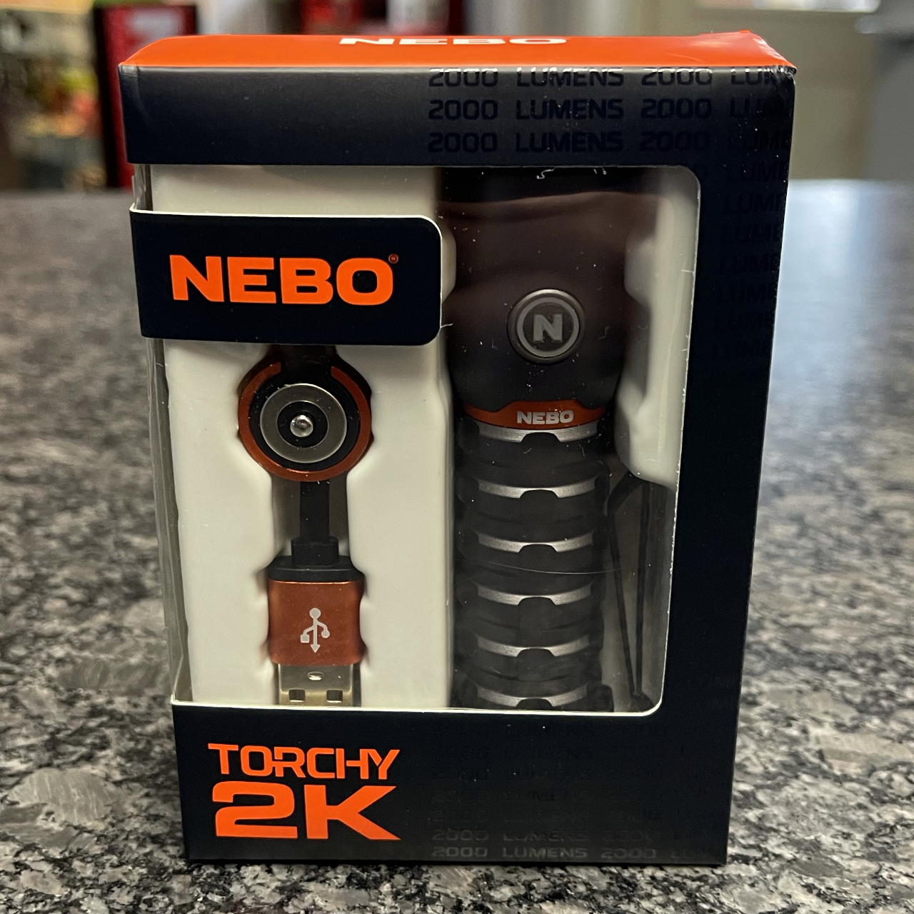 nebo flashlight edc Nebo Torchy 2K Rechargeable 2,000 Lumen EDC Pocket Light – Custom Audio Shop