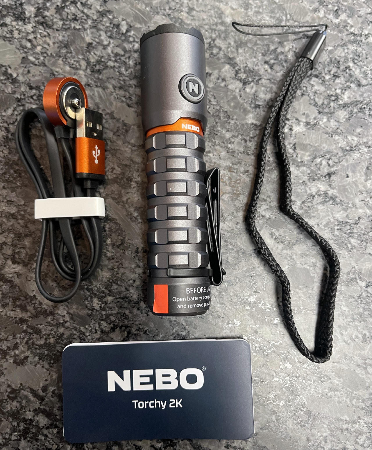nebo flashlight 2k Nebo Torchy 2K Rechargeable 2,000 Lumen EDC Pocket Light – Custom Audio Shop