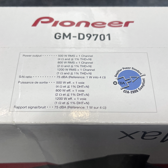 Pioneer GM-D9701 custom audio erie pa 