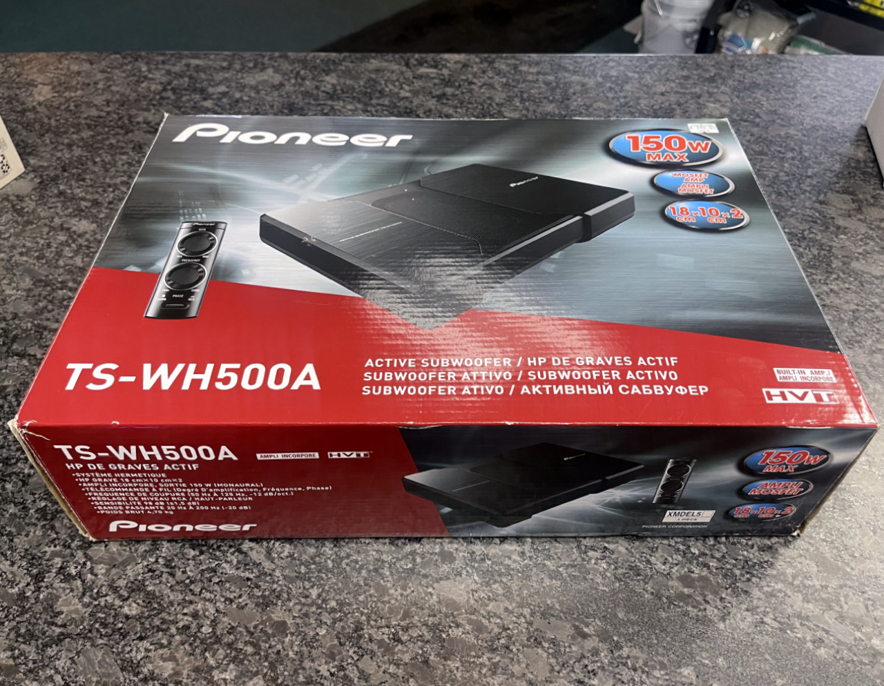 Pioneer TS-WH500A HVT Sealed Active Subwoofer – Custom Audio Shop Pioneer TS-WH500A HVT Sealed Active Subwoofer – Custom Audio Shop