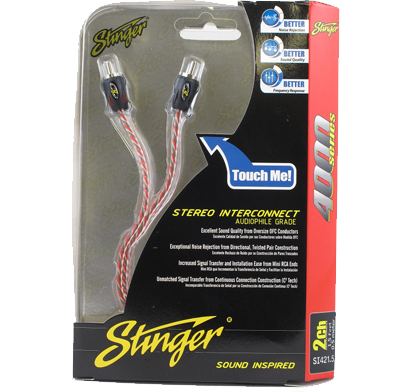 stinger 4000 series 2 channel stereo interconnect