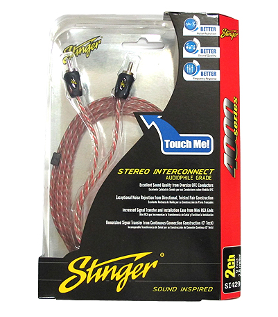 stinger 4000 series 2 channel stereo rca interconnect