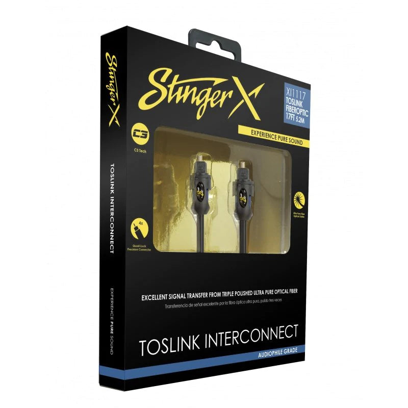Stinger X Toslink Interconnect Fiber Optic Cable – Custom Audio Shop