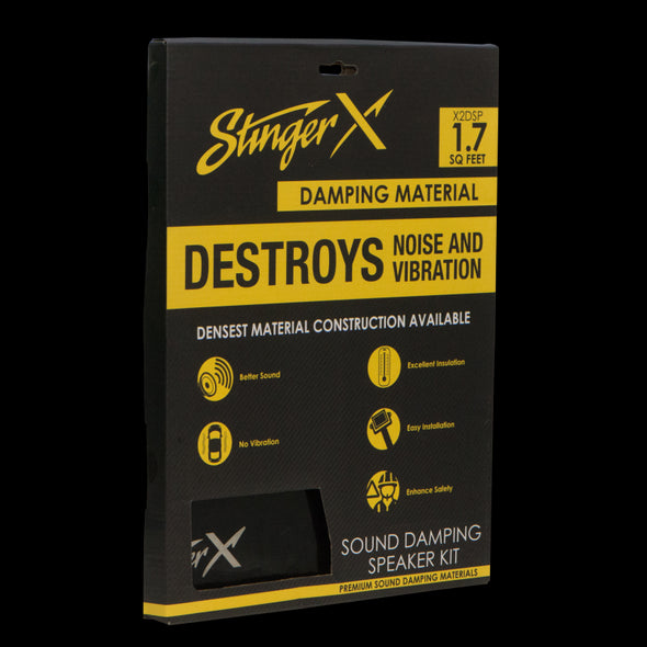 stinger x universal sound damping kit x2dsp 1.7 square feet